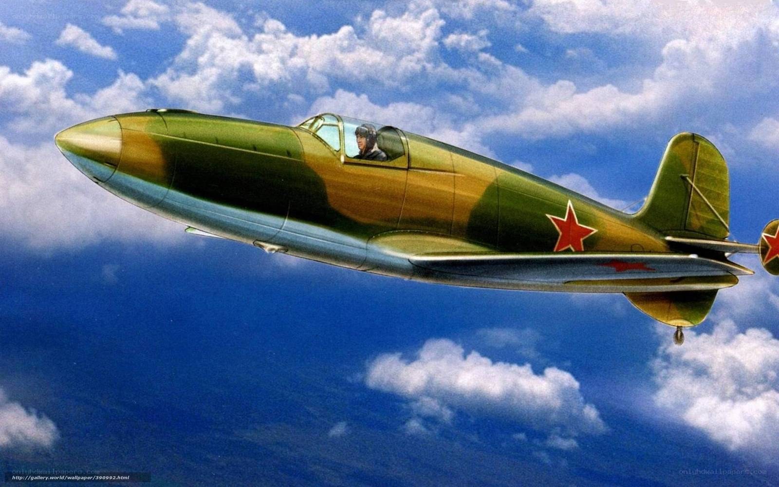 Soviet fighter plane in flight