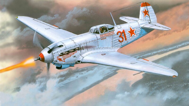 Soviet Fighter Plane — Silver