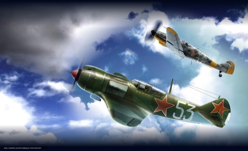 Soviet Fighter Planes — Green, Dramatic, Afternoon