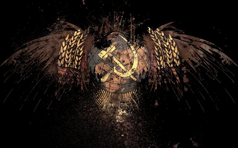 Soviet Hammer and Sickle — Black