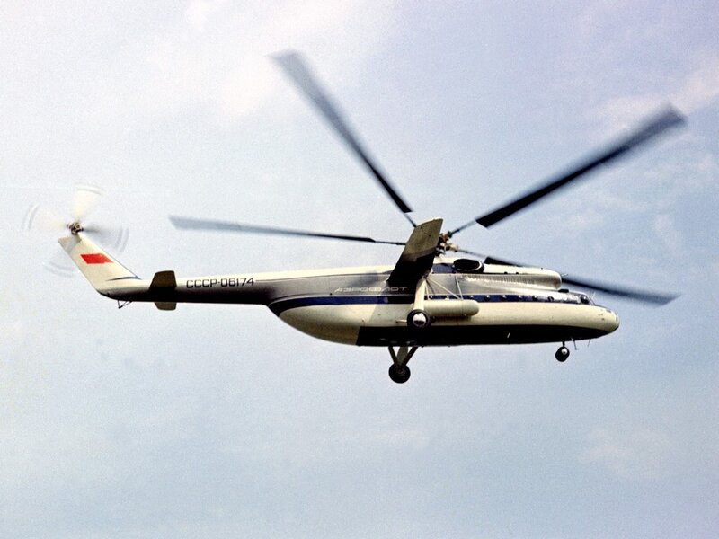 Soviet helicopter in flight