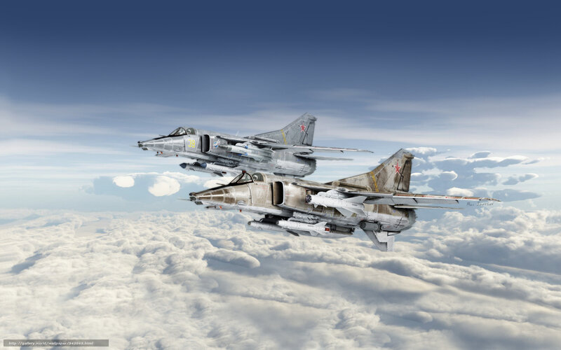 Soviet jets in formation