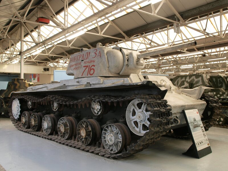 Soviet KV-1 tank on display