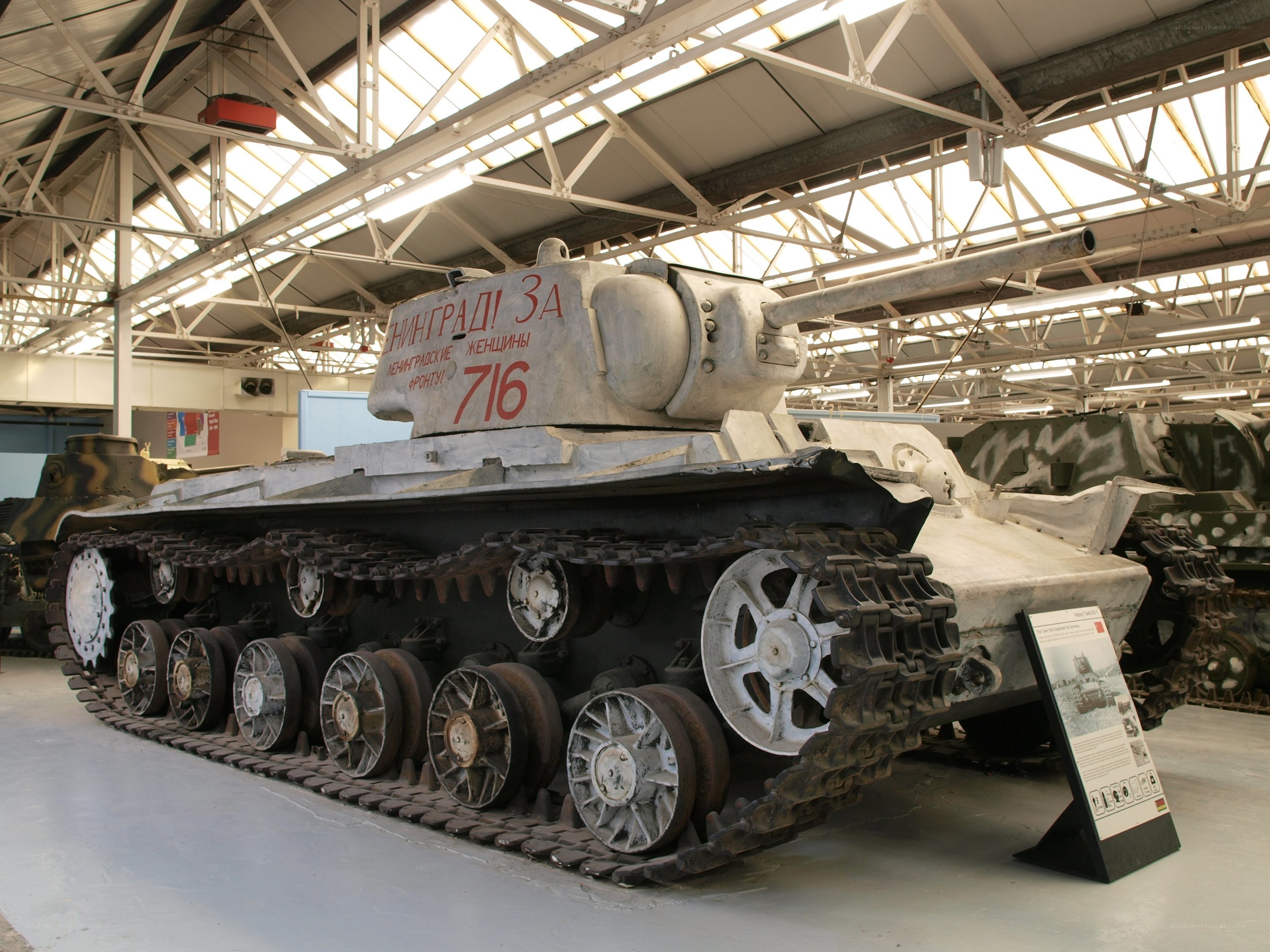 Soviet KV-1 tank on display