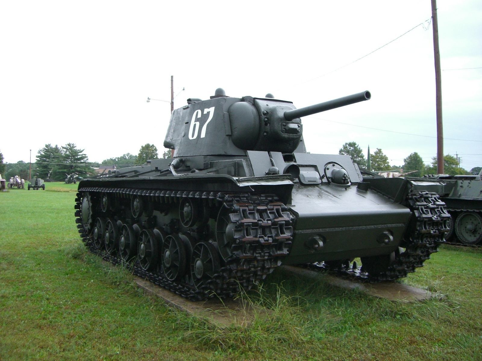 Soviet KV-1 tank on display
