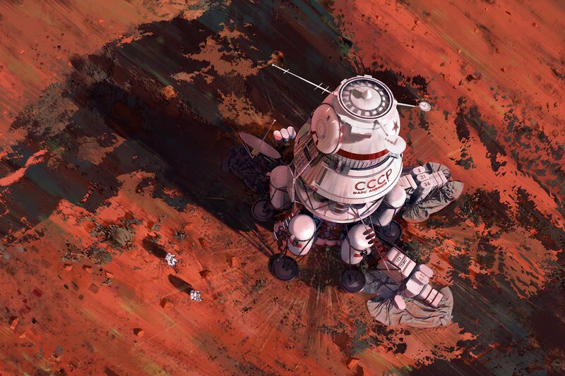 Soviet Lander on Mars