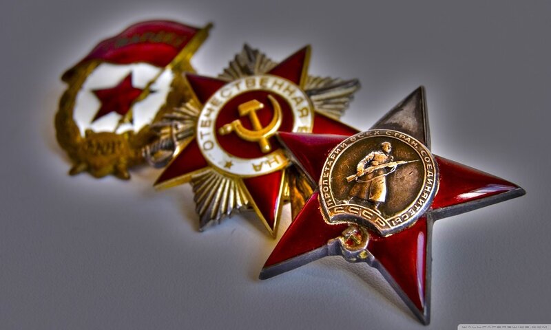 Soviet Medals — Red, Dramatic