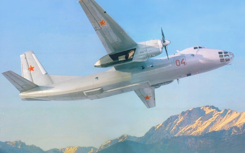 Soviet military aircraft in flight