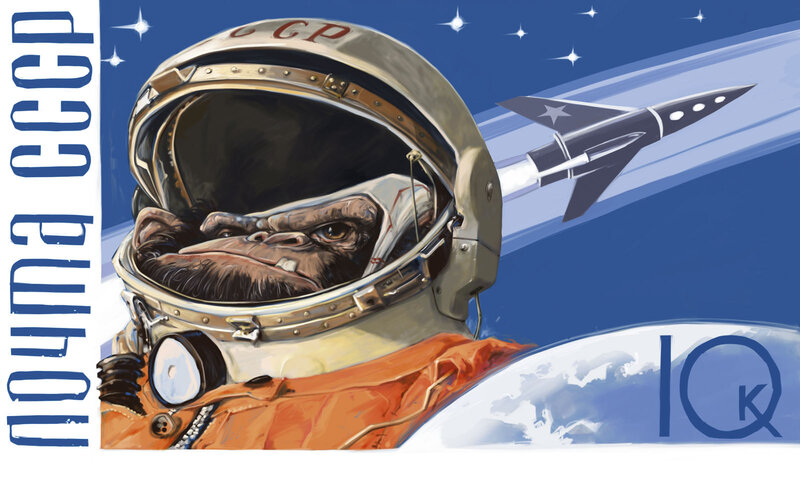 Soviet monkey astronaut