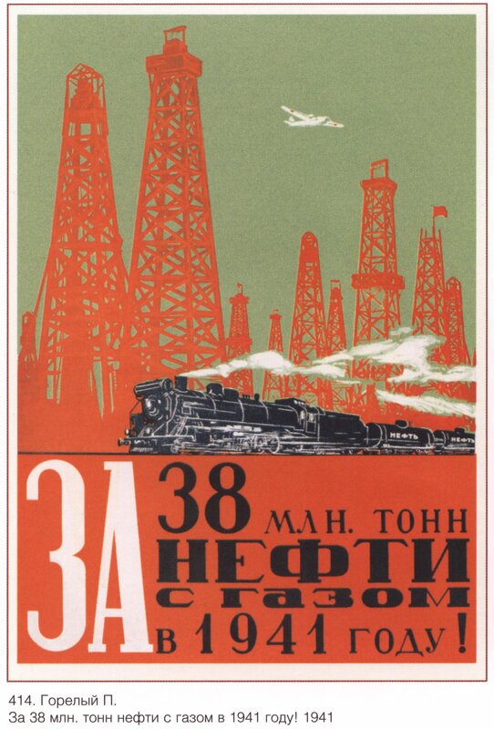 Soviet oil production poster