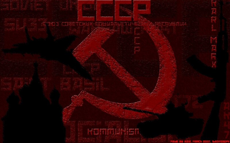 Soviet propaganda collage