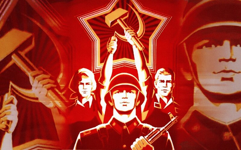 Soviet propaganda poster