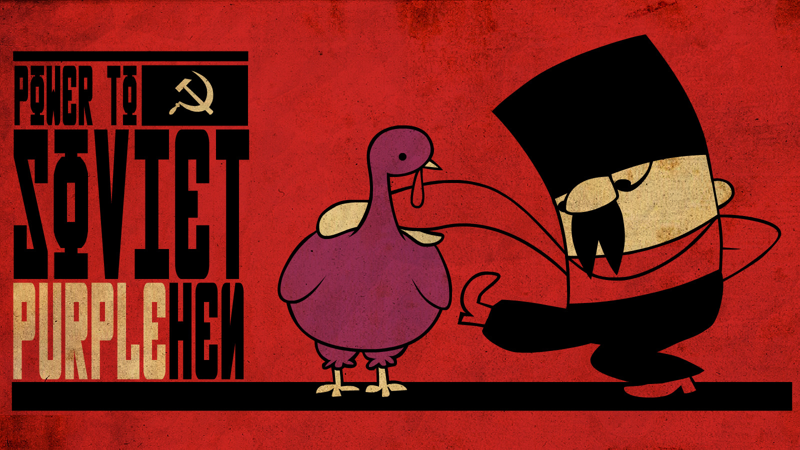 Soviet Purple Hen Poster