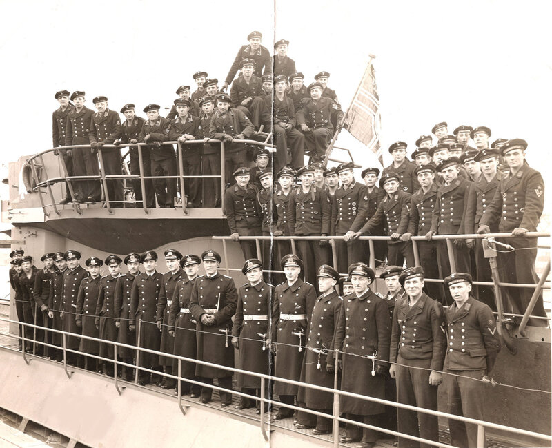 Soviet sailors on a ship