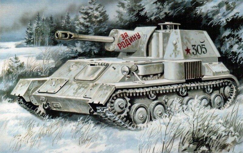 Soviet Self-propelled Gun — Gray