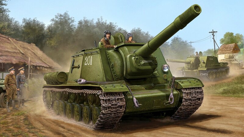 Soviet Self-propelled Gun — Green