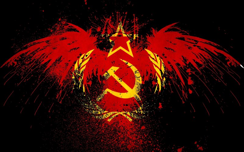 Soviet symbol with wings
