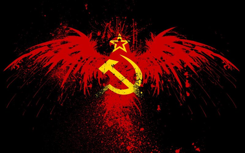 Soviet symbol with wings