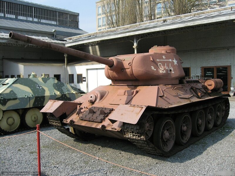 Soviet T-34 tank on display