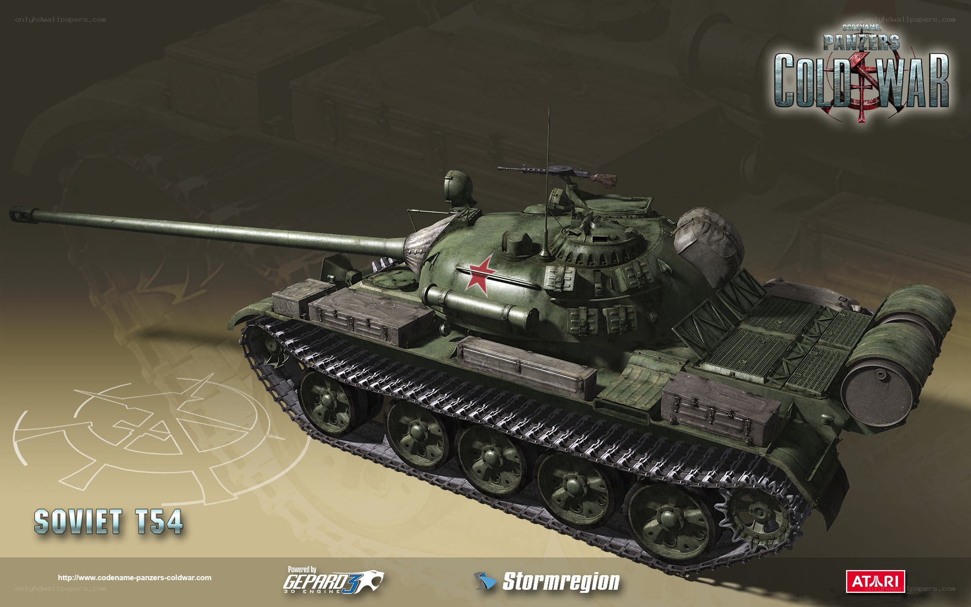 Soviet T-54 tank in Cold War