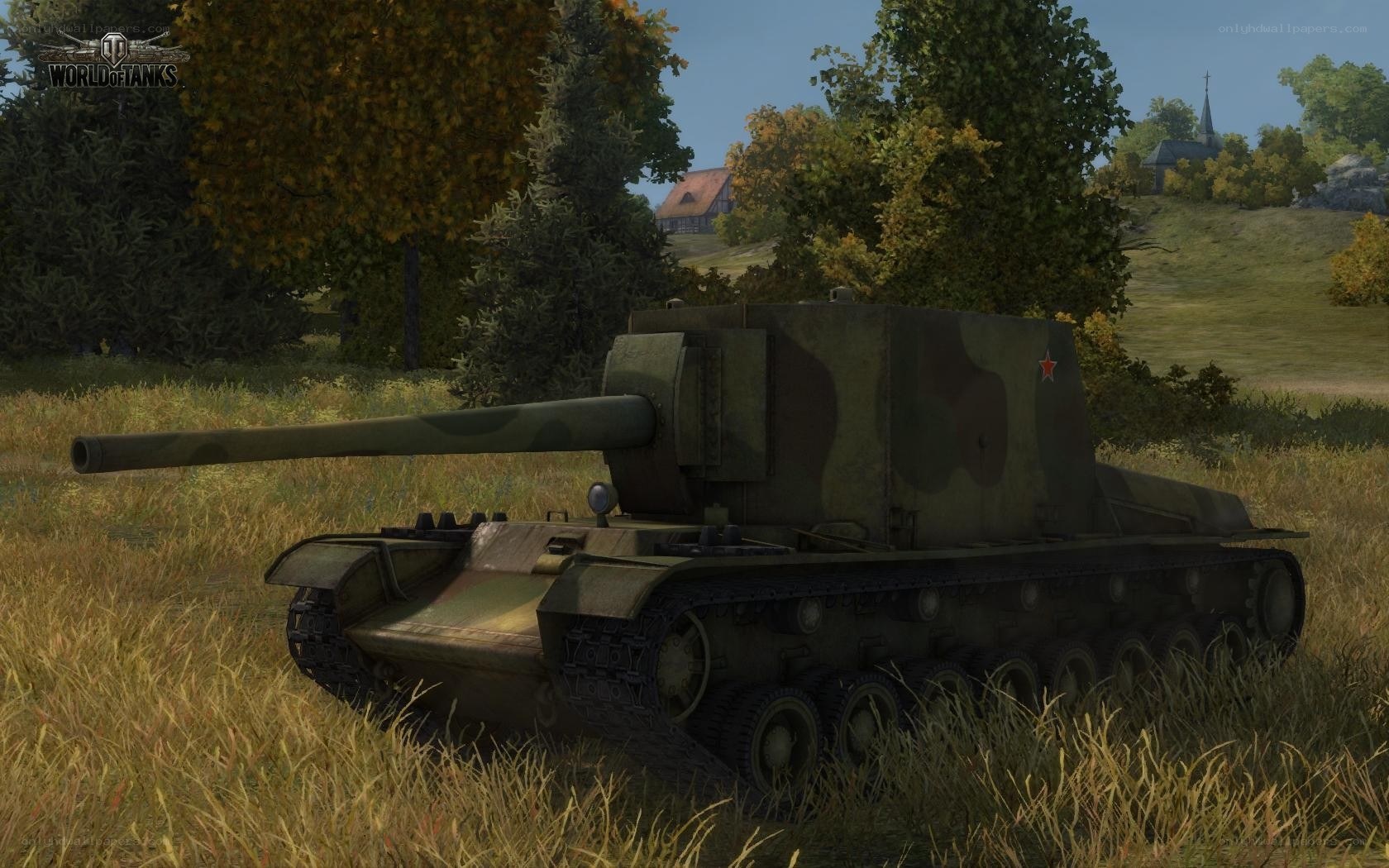 Soviet tank in a field