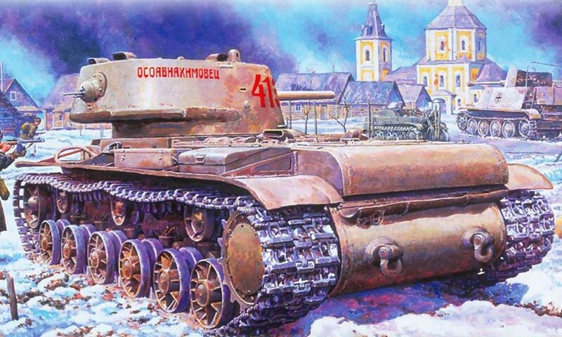 Soviet Tank in Snow