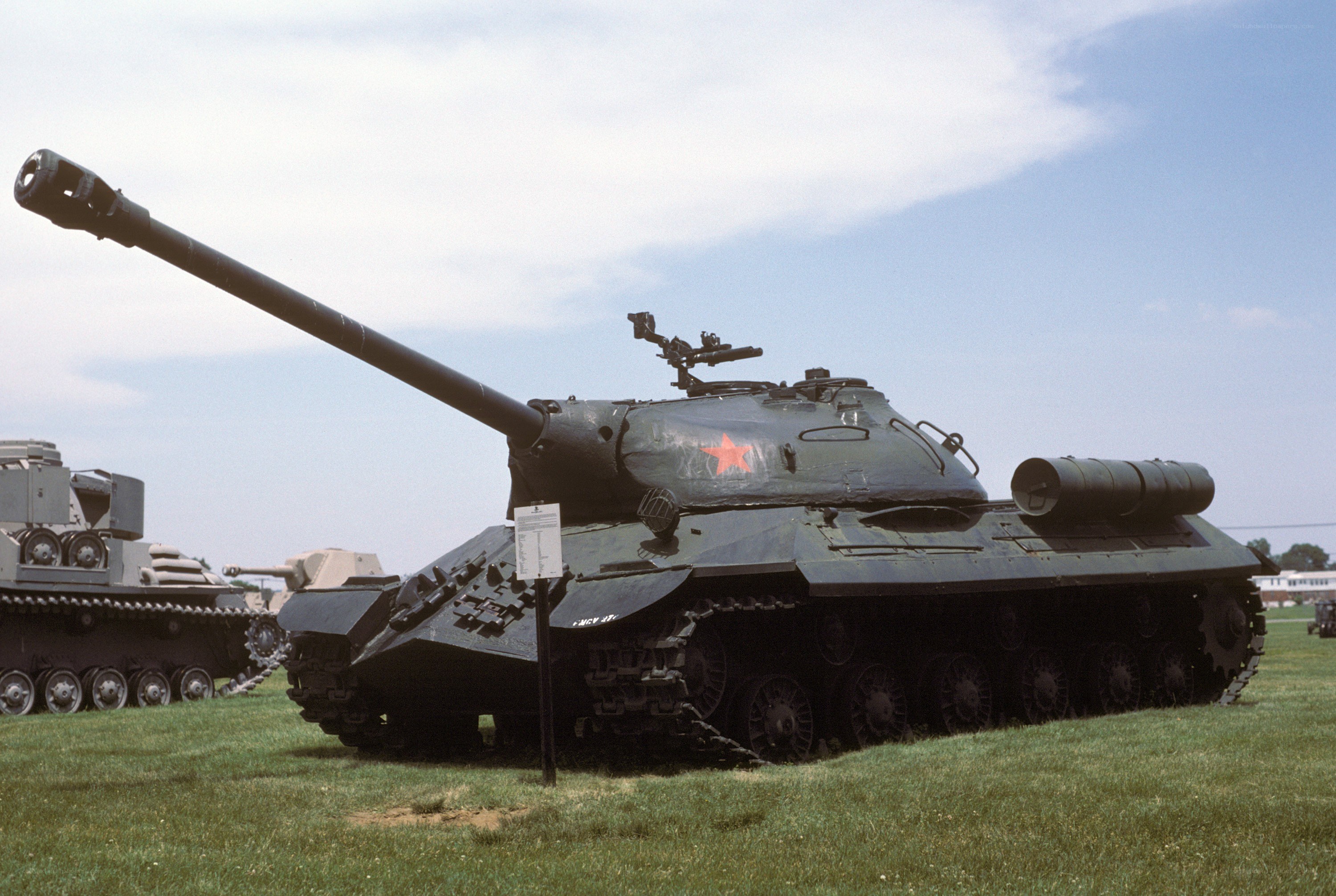 Soviet tank on display