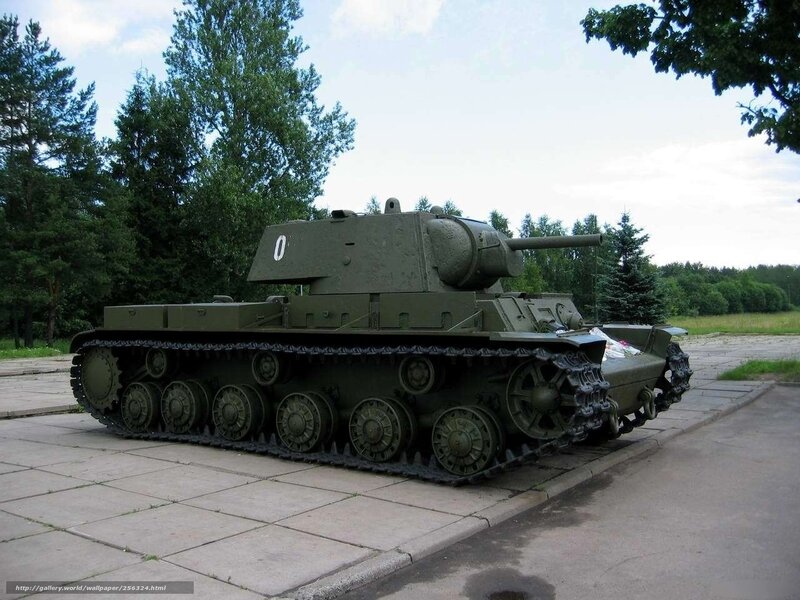 Soviet tank on display