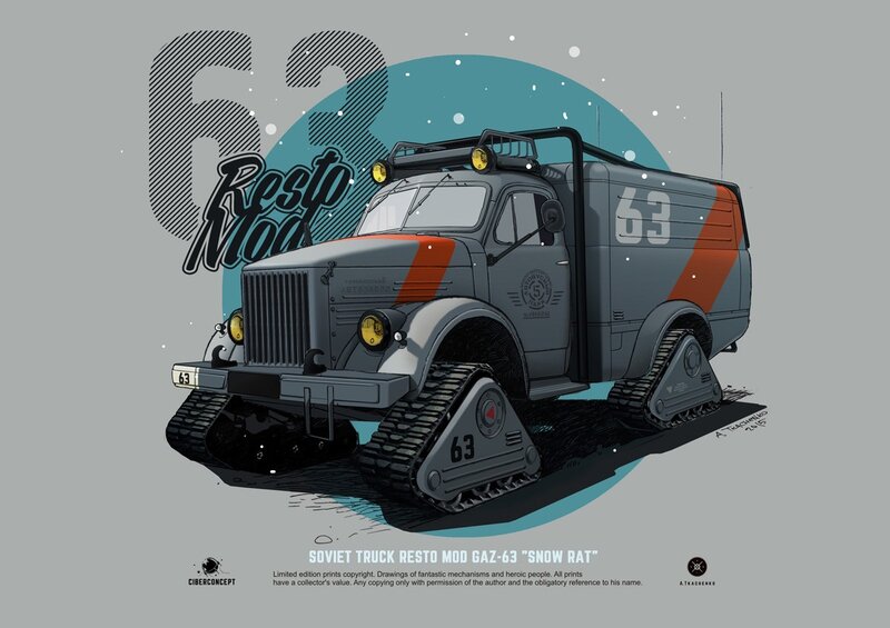 Soviet Truck with Tracks