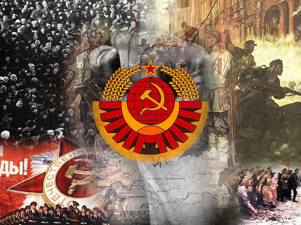 Soviet Union historical collage