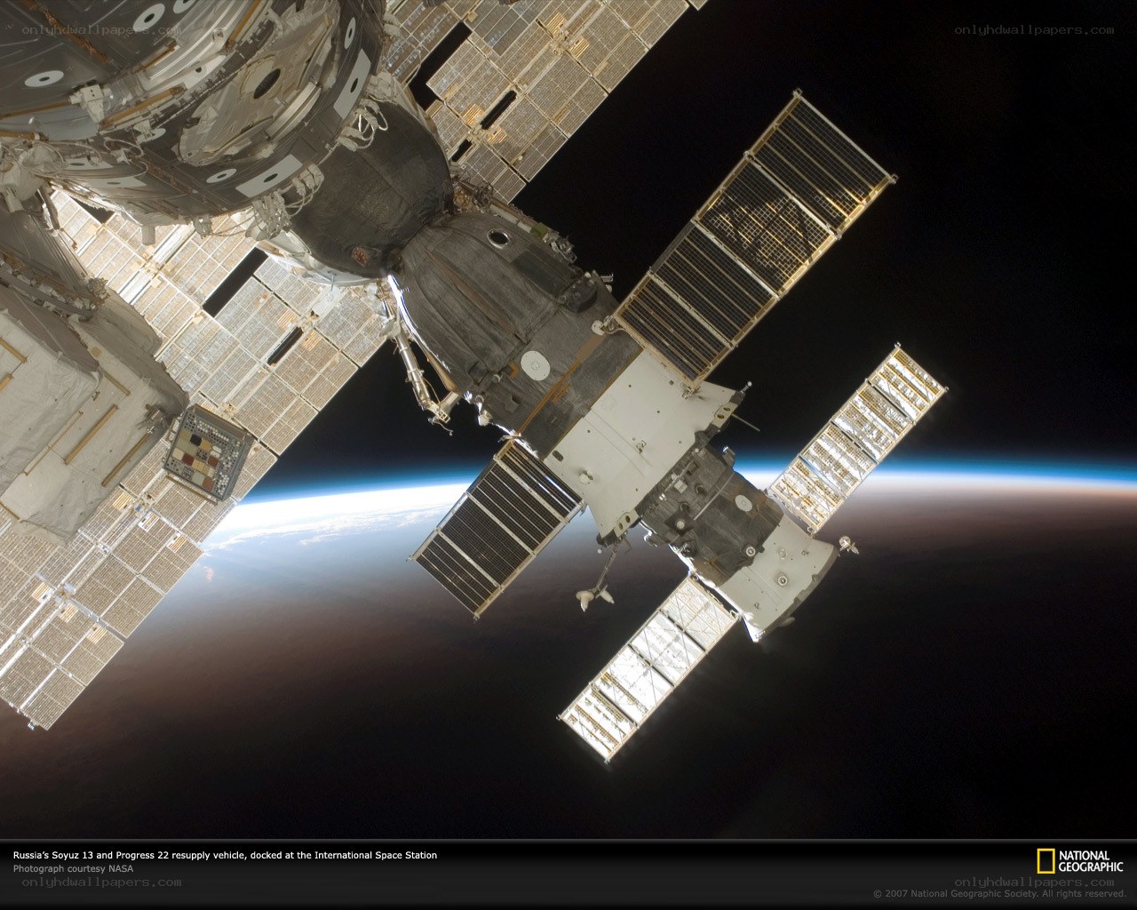 Soyuz docked at ISS