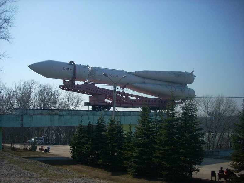 Soyuz rocket on display