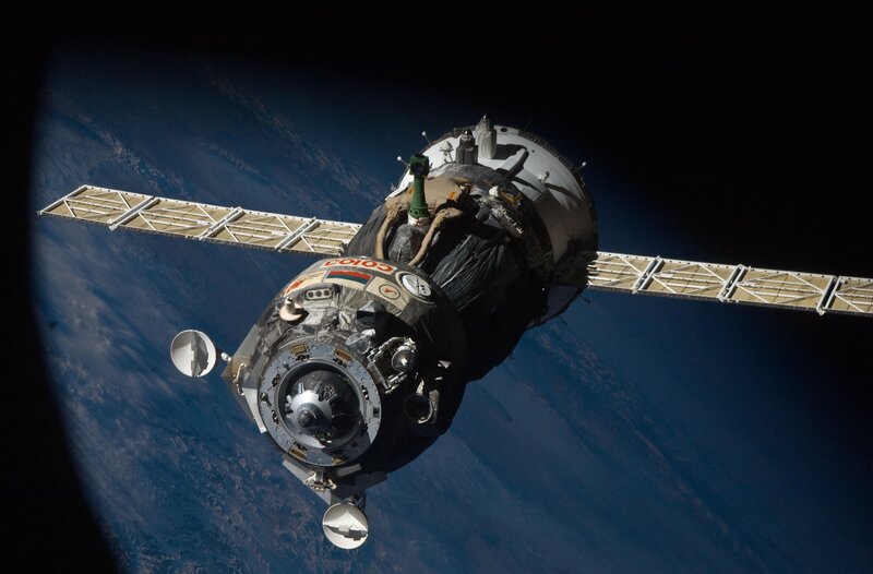 Soyuz spacecraft in orbit