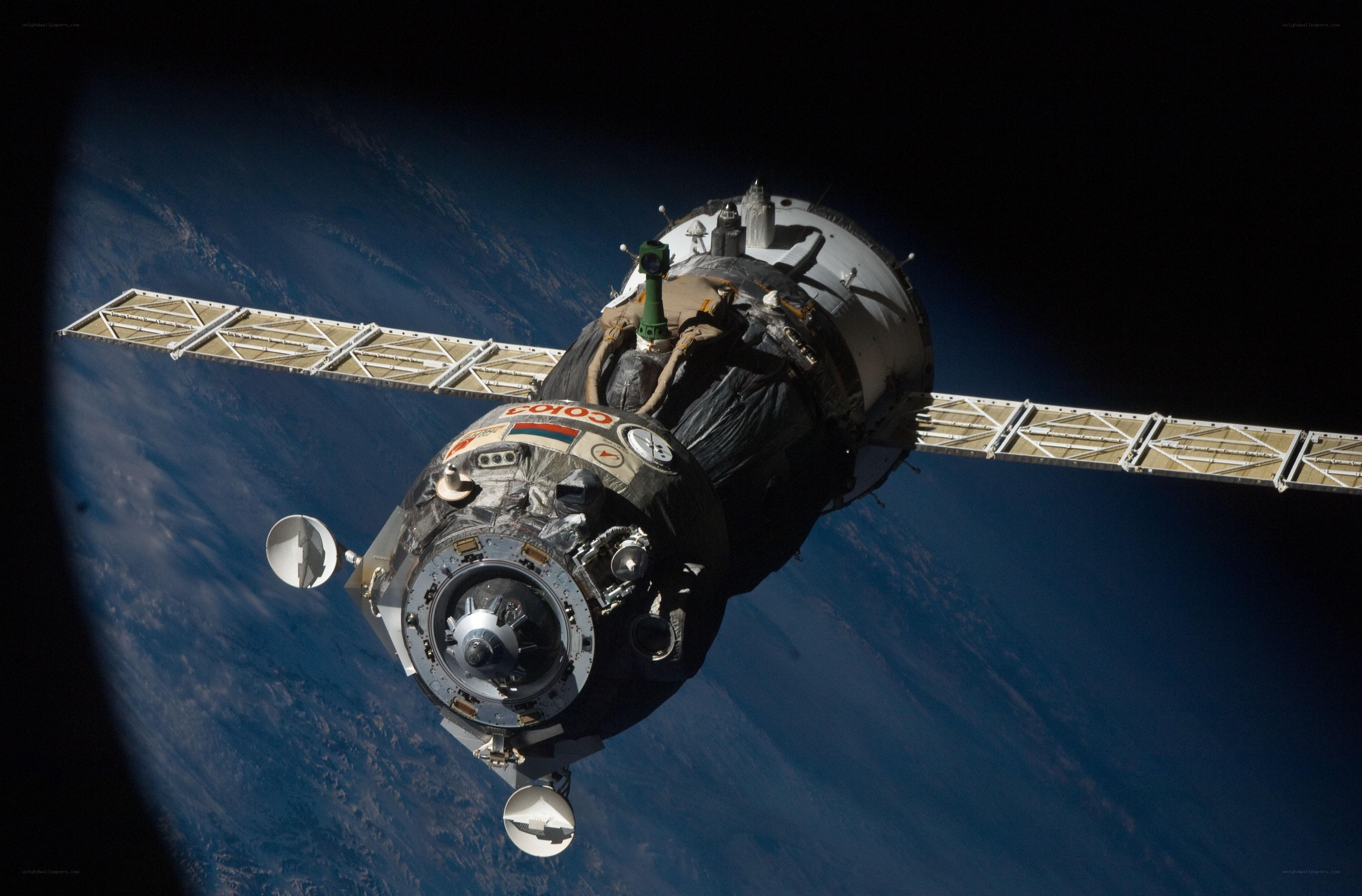 Soyuz spacecraft in orbit