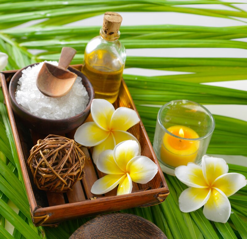 Spa Arrangement on Tray