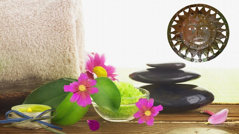 Spa Arrangement with Stones
