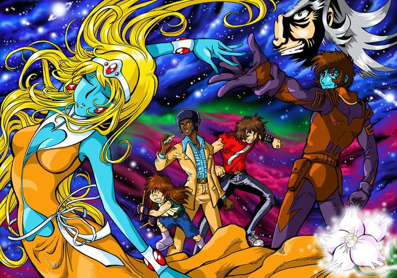 Space adventure anime characters