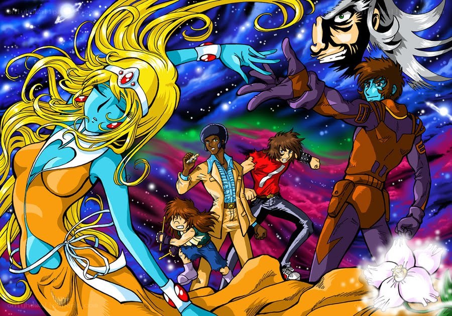 Space adventure anime characters