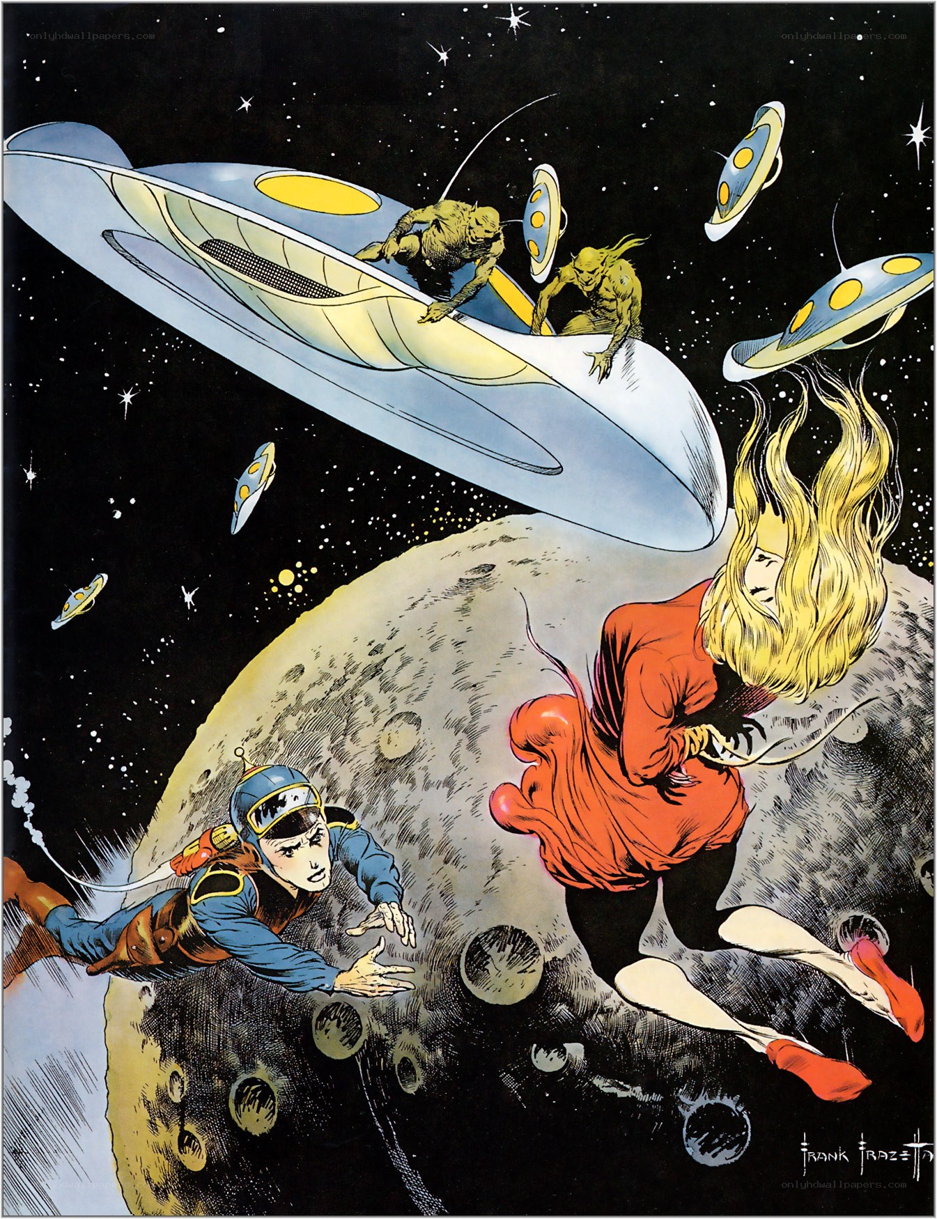 Space adventure with aliens