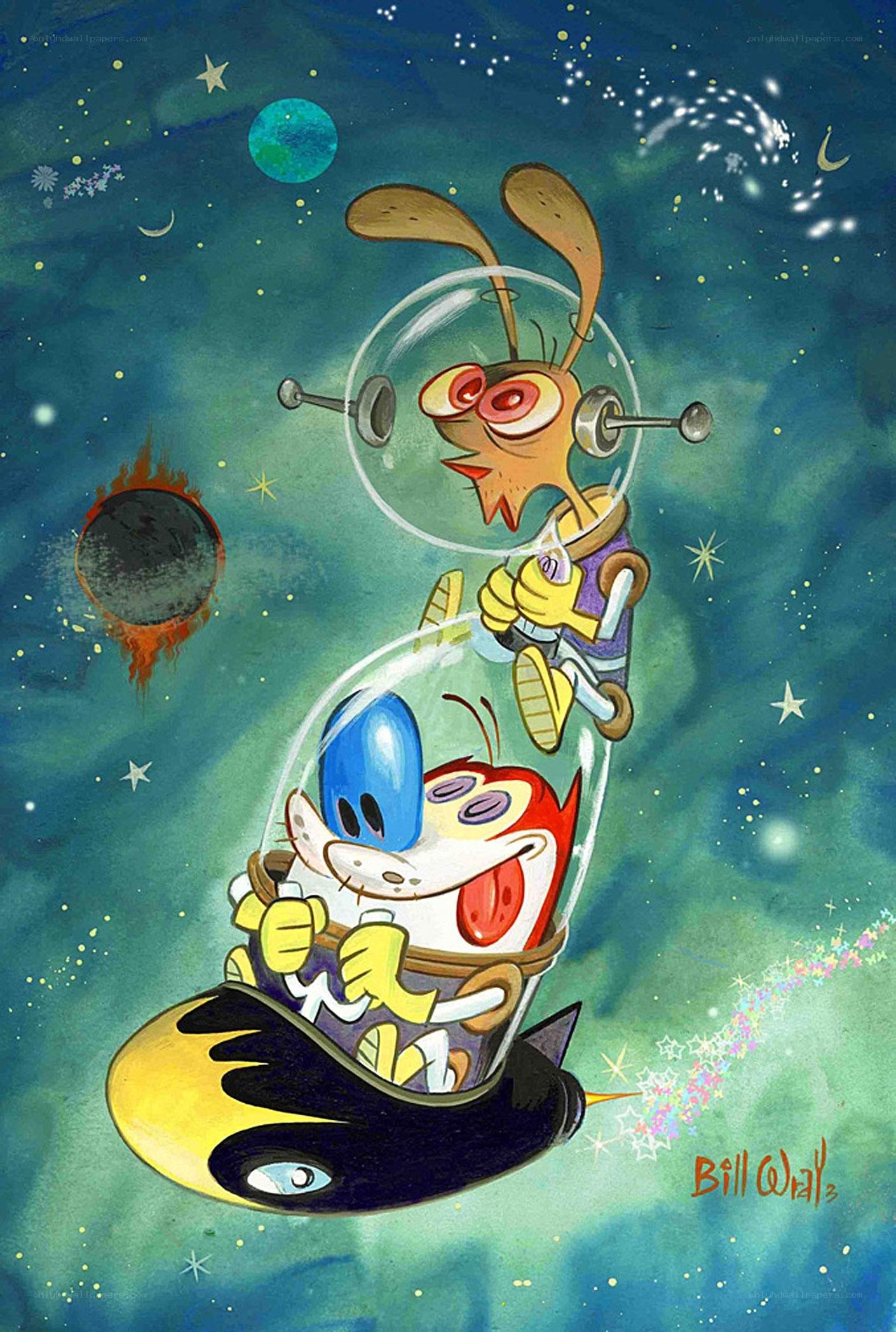 space adventure with cartoon characters