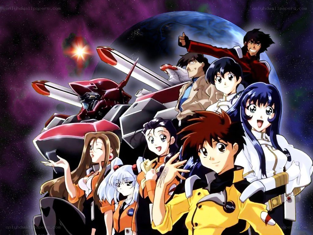 Space anime group portrait