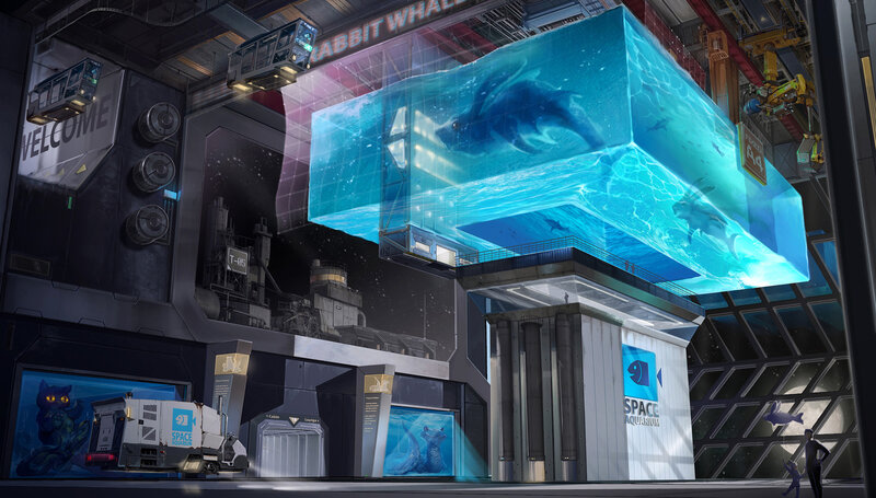 Space Aquarium Exhibit