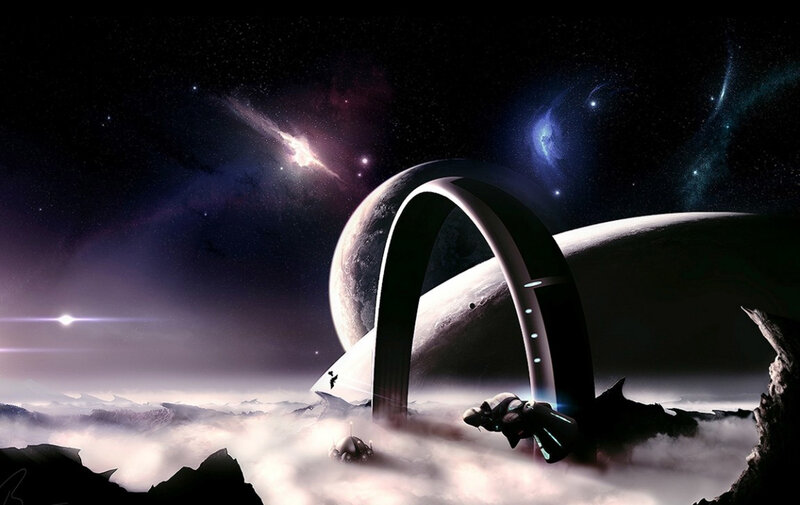 Space Arch on Alien Planet