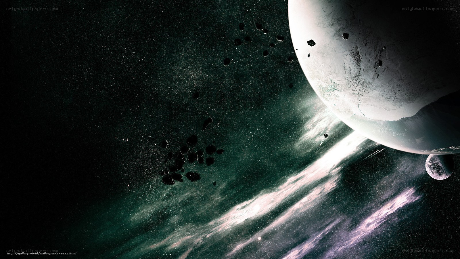 space asteroid field
