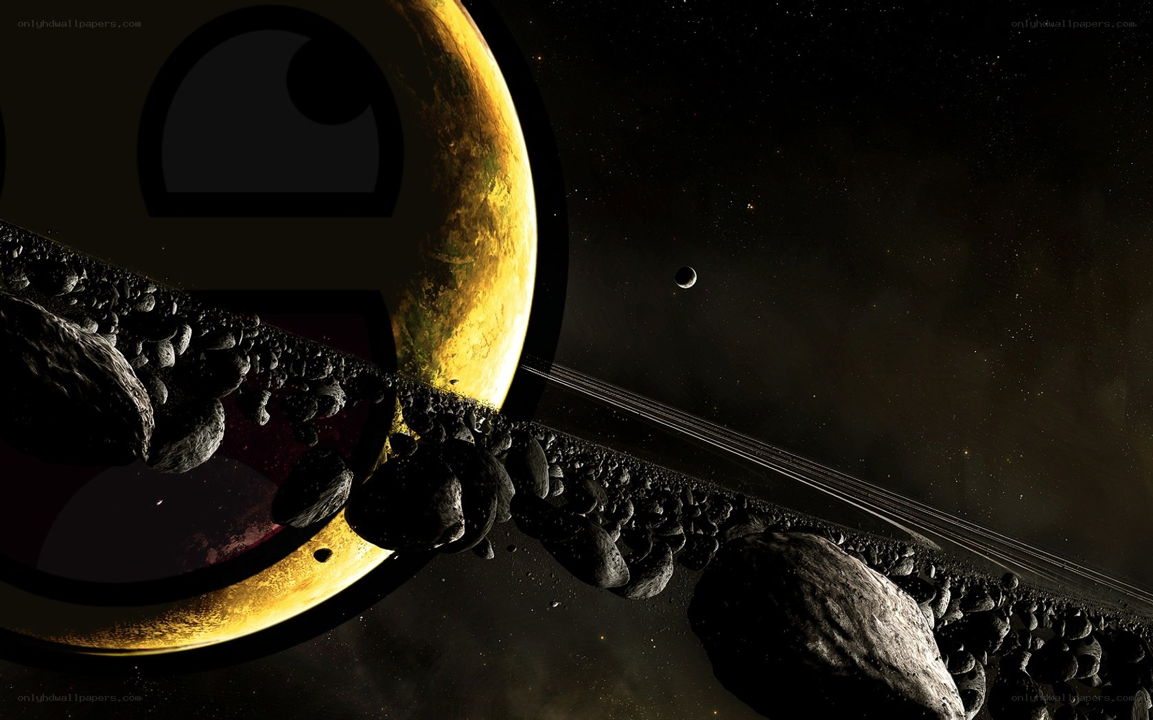space asteroid field