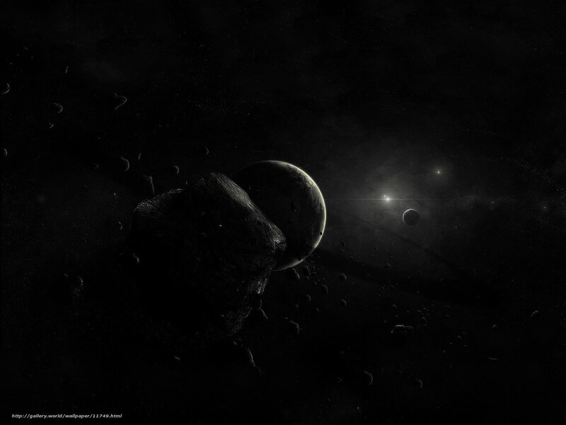 space asteroid field