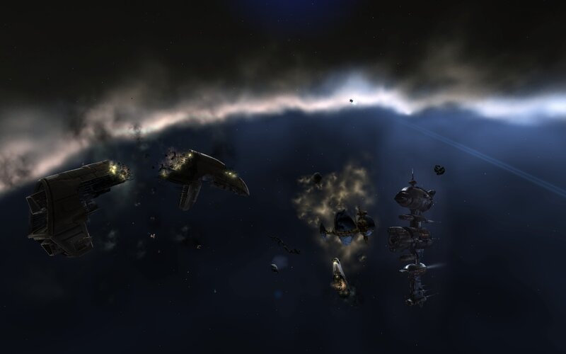 Space Battle Debris — Black, Chaotic