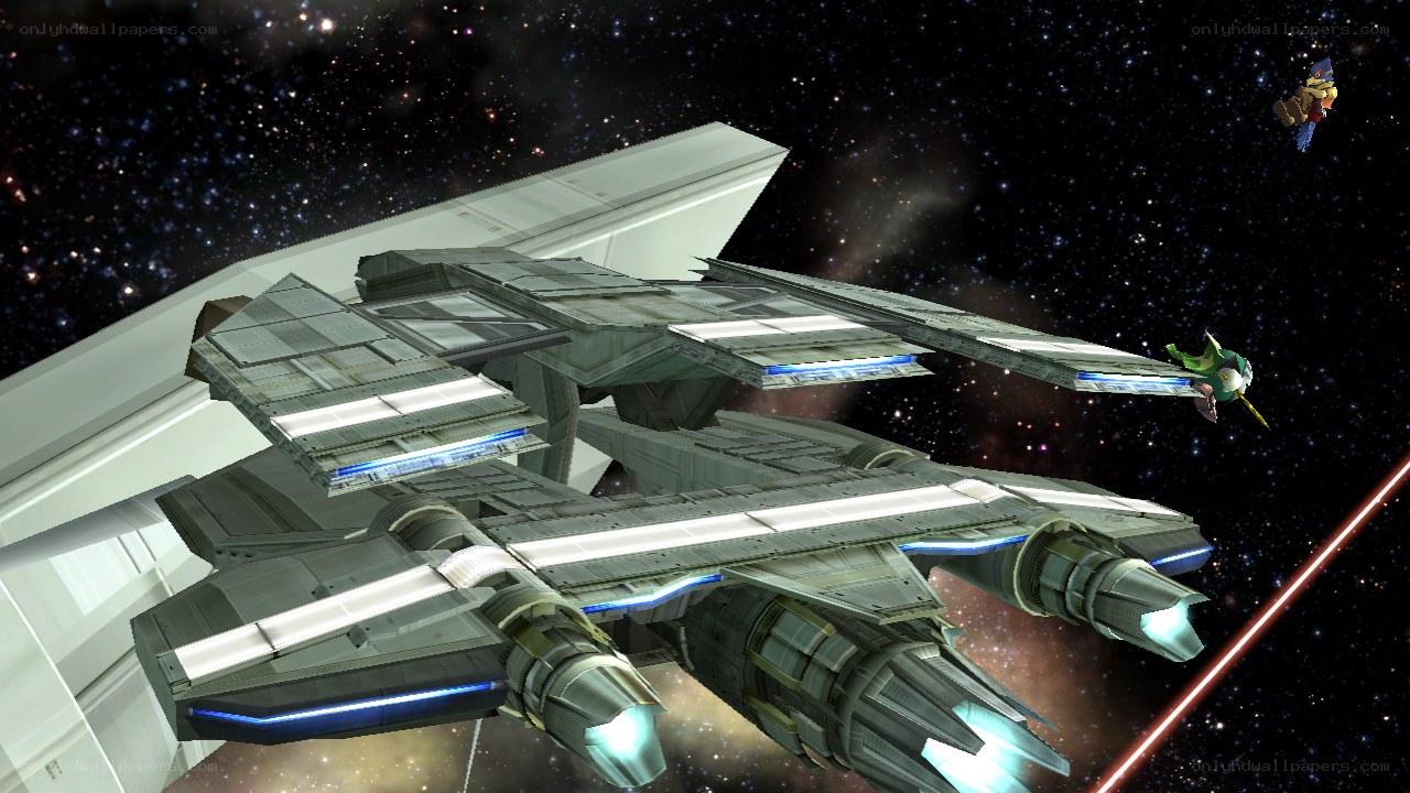 space battle with starship