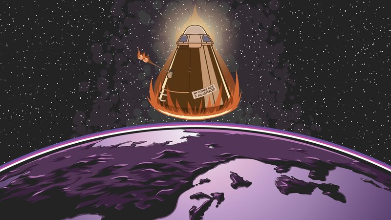 Space Capsule Reentry