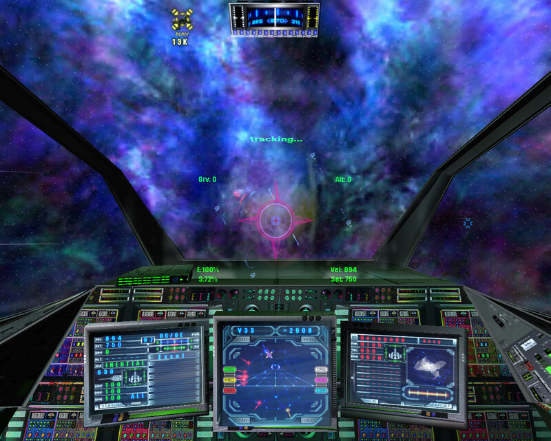 space combat cockpit view